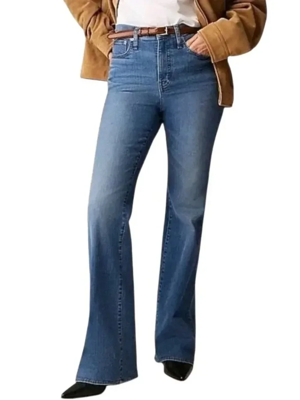 J. Crew Bootcut High-Rise Super Stretch Jeans Size 26 Medium Wash NWT
